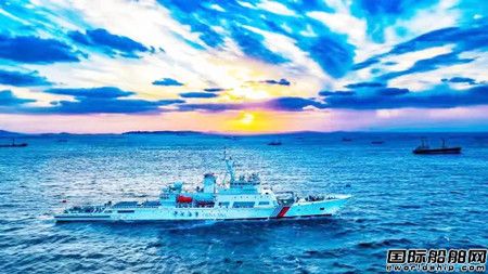 武船集团建造大型巡航救助船“海巡06”号正式交付,