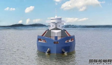  国内首艘绿色智能标准三峡130型散货运输示范船下水,