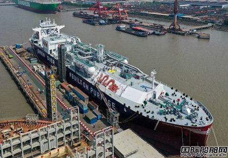  江南造船交付第2艘99000方B型舱超大型乙烷运输船,