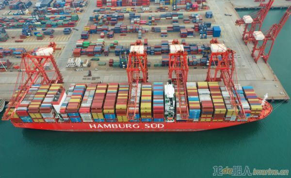 连云港迎来近5年来靠泊最大的集装箱船