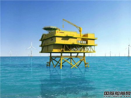 振华重工建造粤电阳江青洲一海上升压站项目顺利开工,