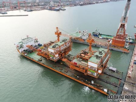  海油工程建造渤海亿吨级大型油田三座平台完工,