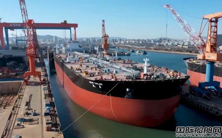  大船集团为招商轮船建造第四艘30万吨VLCC命名交付,