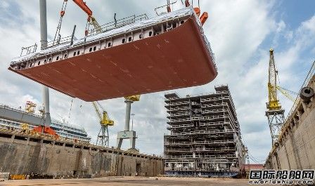 Fincantieri为丽晶七海邮轮建造最新超豪华邮轮铺设龙骨,