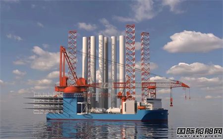  惠生海工为蓝鲲海工建造1500吨风电安装平台开工,