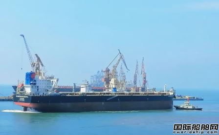  山船重工交付中船租赁8.5万吨散货船12号船,