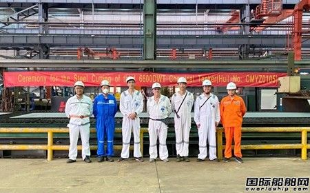 扬州金陵又一艘6600吨不锈钢化学品船开工