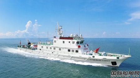  江龙船艇交付宁波市两艘300吨级渔政执法船,