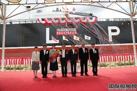  川崎重工为日本邮船建造首艘LPG双燃料VLGC命名,