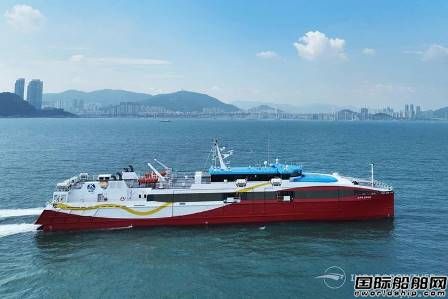  Incat Crowther设计首艘韩国船厂建造高速客船交付,