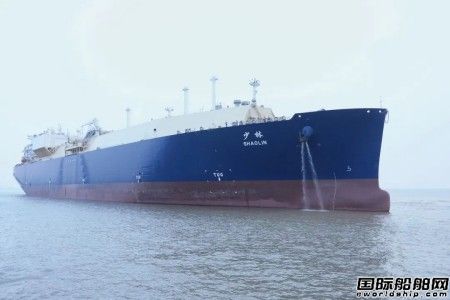 沪东中华建造中石油LNG项目首制船气体试航凯旋