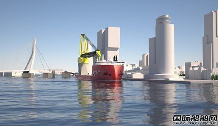  Ulstein推出8000吨风力涡轮机基座安装船设计,