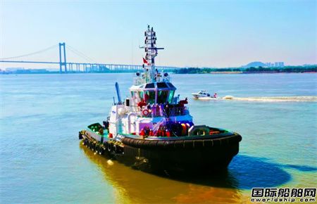  黄埔文冲为苏伊士运河管理局建造75吨拖轮2号船完成试航,