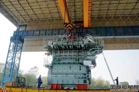 中船动力集团自主研制第二台6X40DF双燃料低速机交付,