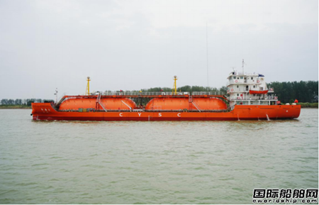  扬州金陵交付长江油运国内首艘内河绿色智能LPG船,
