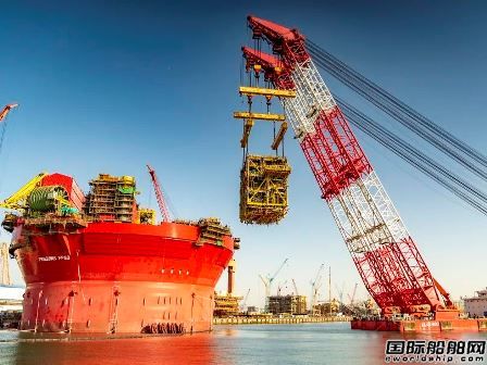  海油工程交付中国建造最大智能圆筒型FPSO,
