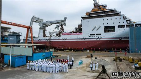  招商局重工建造14000KW大型巡航救助船“南海救103”轮成功下水,
