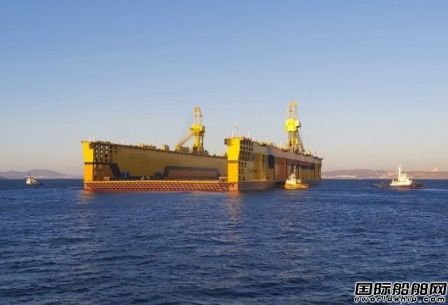  俄罗斯最大浮船坞！北海造船正式交付红星造船厂,