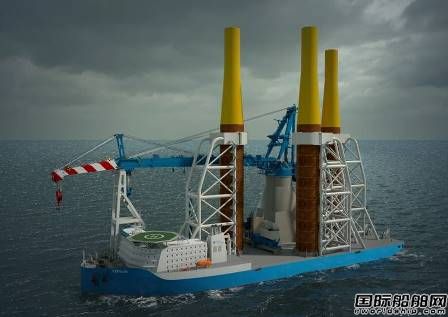  荷兰Vuyk公司推出紧凑型大型风电安装船设计,
