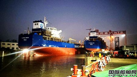  新时代造船两艘50000吨Ⅱ类化学品船成功下水,