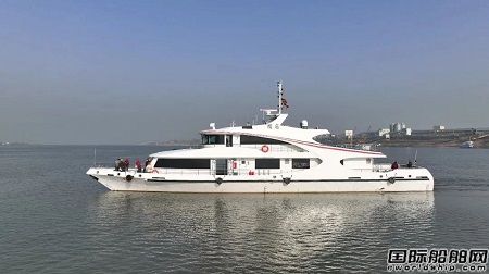 湘船重工建造纯电池动力护缆船“浦龙”号顺利交付