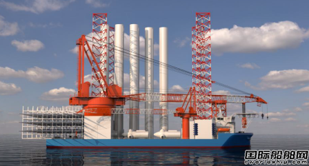  中集来福士开建华夏金租1500吨自航自升式风电安装船,