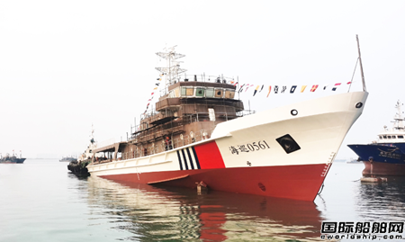  黄海造船为山东海事局建造60米级B型巡逻船下水,