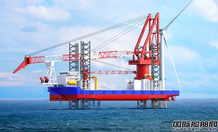  大津重工联合武汉船机为天津港航建造1800吨风电安装平台开工,
