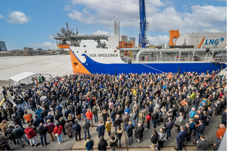 Van Oord最新一艘LNG双燃料耙吸式挖泥船命名