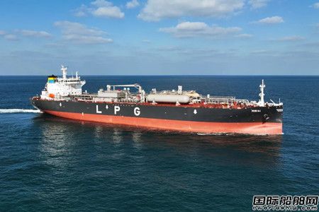  江南造船交付国内首艘中型全冷式液化气船,