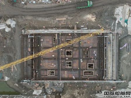 长兴造船基地二期工程2号船坞基础施工取得新突破