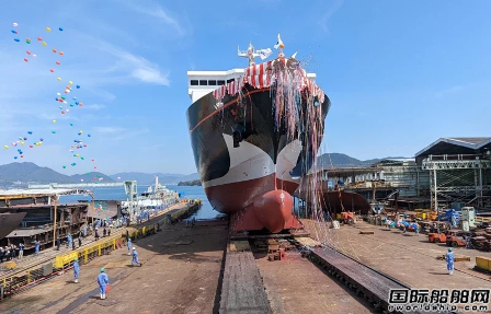 内海造船建造高速客滚船“澎湖”轮命名下水