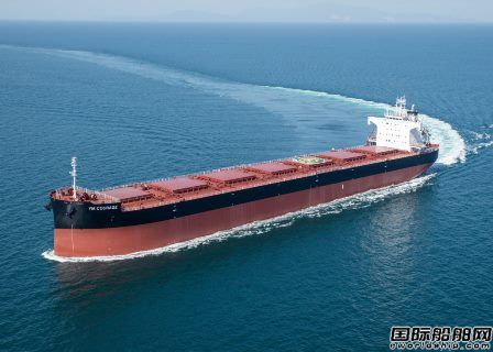  新来岛Sanoyas造船交付第13艘82000吨散货船,