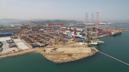 威海船厂4号码头项目开工建设
