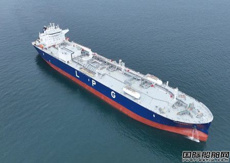 全球首艘!江南造船建造93000方双燃料VLGC命名,