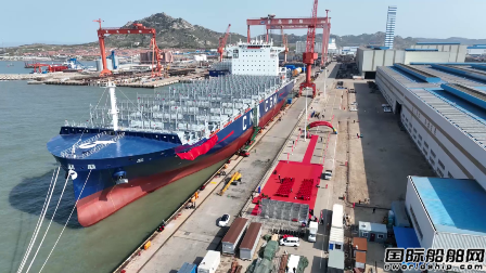 青岛造船厂为CMB建造首艘5900TEU集装箱船命名