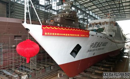  深圳海事“尖兵”！黄埔文冲建造3000吨级维权执法船下水,