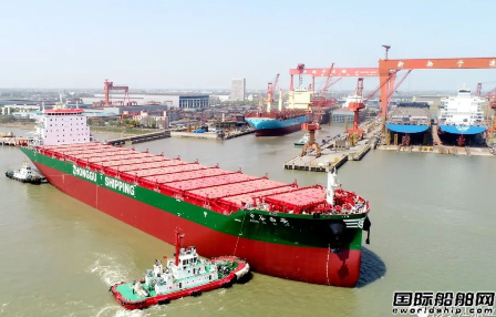 新扬子造船交付中谷物流第9艘4600TEU集装箱船