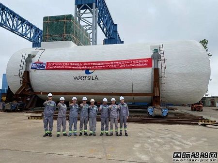 中集太平洋海工交付第2船套豪华邮轮动力系统配套燃料罐
