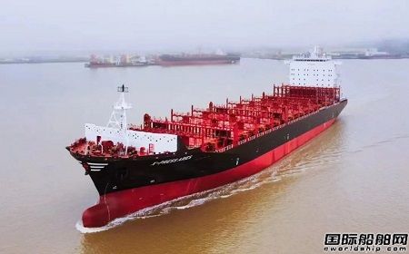 长宏国际第4艘3100箱集装箱船试航凯旋