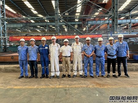 三福船舶首制1300TEU甲醇双燃料集装箱船开工建造