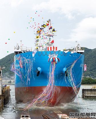 三菱造船建造日本首艘双燃料LNG加注船命名下水,