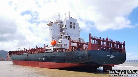 长宏国际建造第5艘2500箱集装箱船试航凯旋