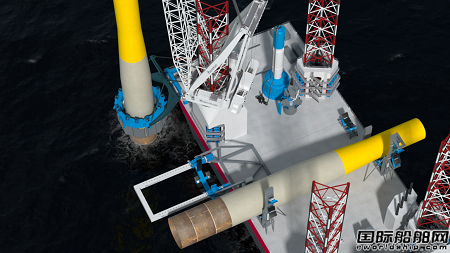 Huisman为Subsea7新建风电安装平台提供整套单桩安装设备包
