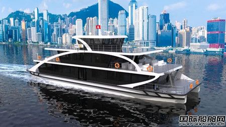  武汉船舶设计研究院中标香港新渡轮400客位纯电双体客船设计,