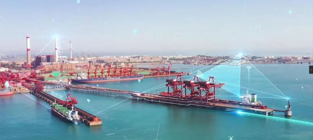 《山东港口青岛港智能干散货码头管控平台》项目获青岛市5G、人工智能“十佳场景示范”专项资金支持