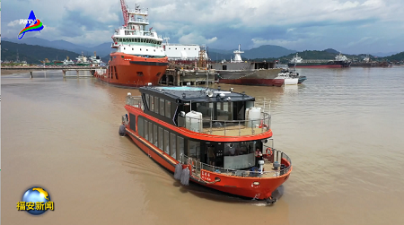 福宁重工建造首艘纯电动游船“茉莉号”完成性能测试