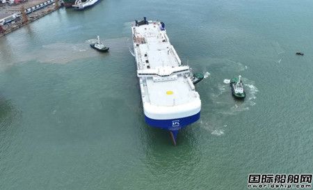  广船国际为SFL建造首艘7000车LNG双燃料PCTC顺利完成海试,