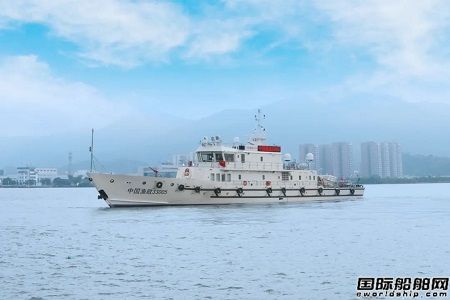 江龙船艇又一300吨级渔政执法船成功试航