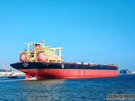 北海造船为H-Line建造首艘21万吨LNG双燃料动力散货船试航